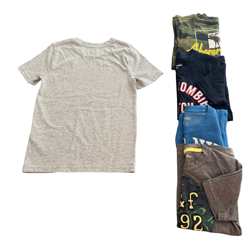 Abercrombie Kids Lot of 5 Boys TShirts Size 5/6 Camo Blue Set - Picture 2 of 8
